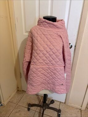 Jones New York Quilted Light Pink Pullover Coat